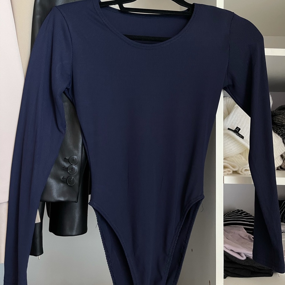 Vintage navy blue bodysuit